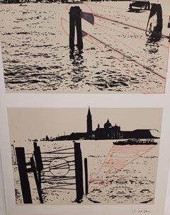 Lithograph "Venice" Artist Giuseppe Riccardo Lanza