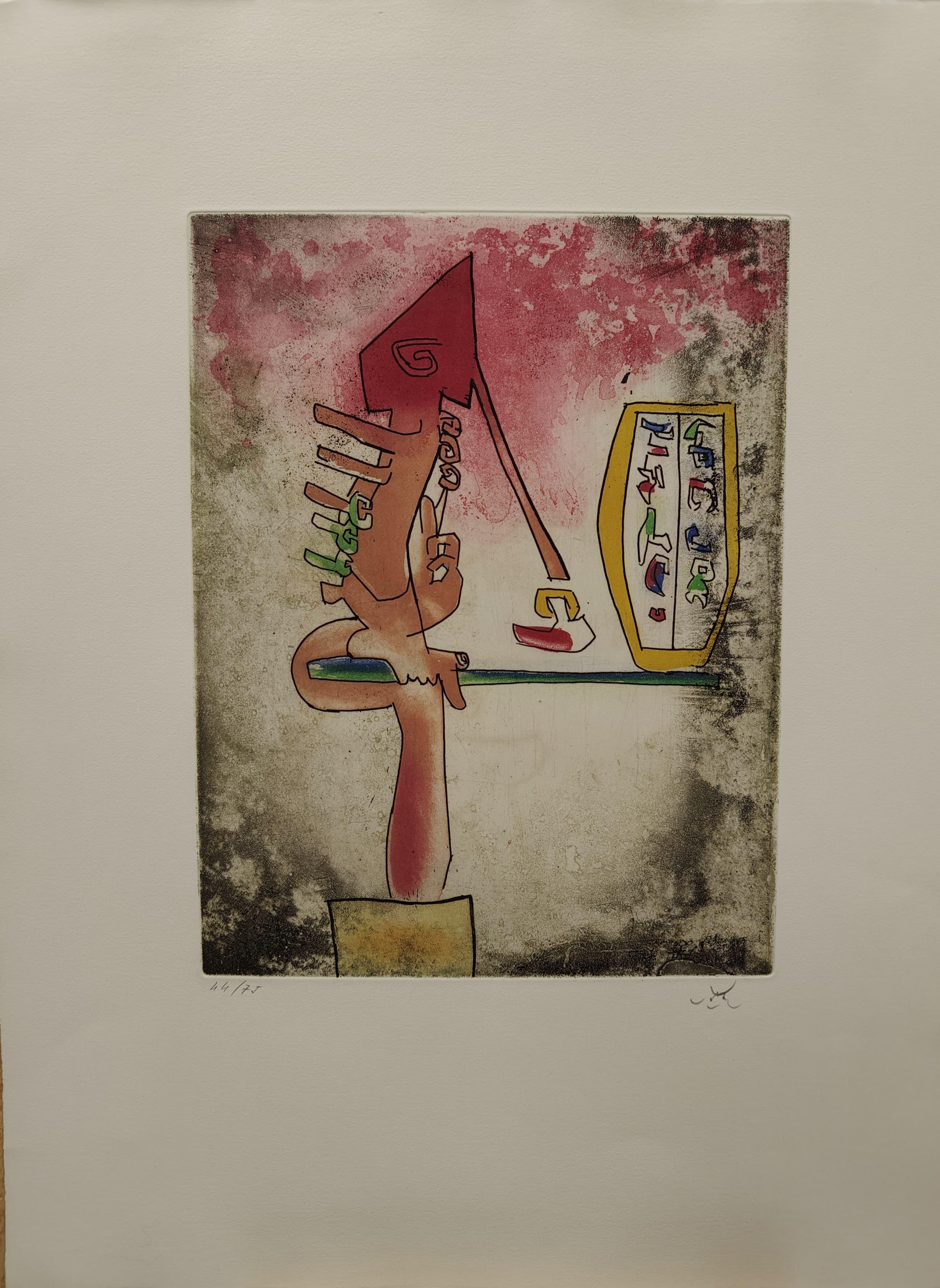 Conjunto de 5 litografías de Sebastian Matta 