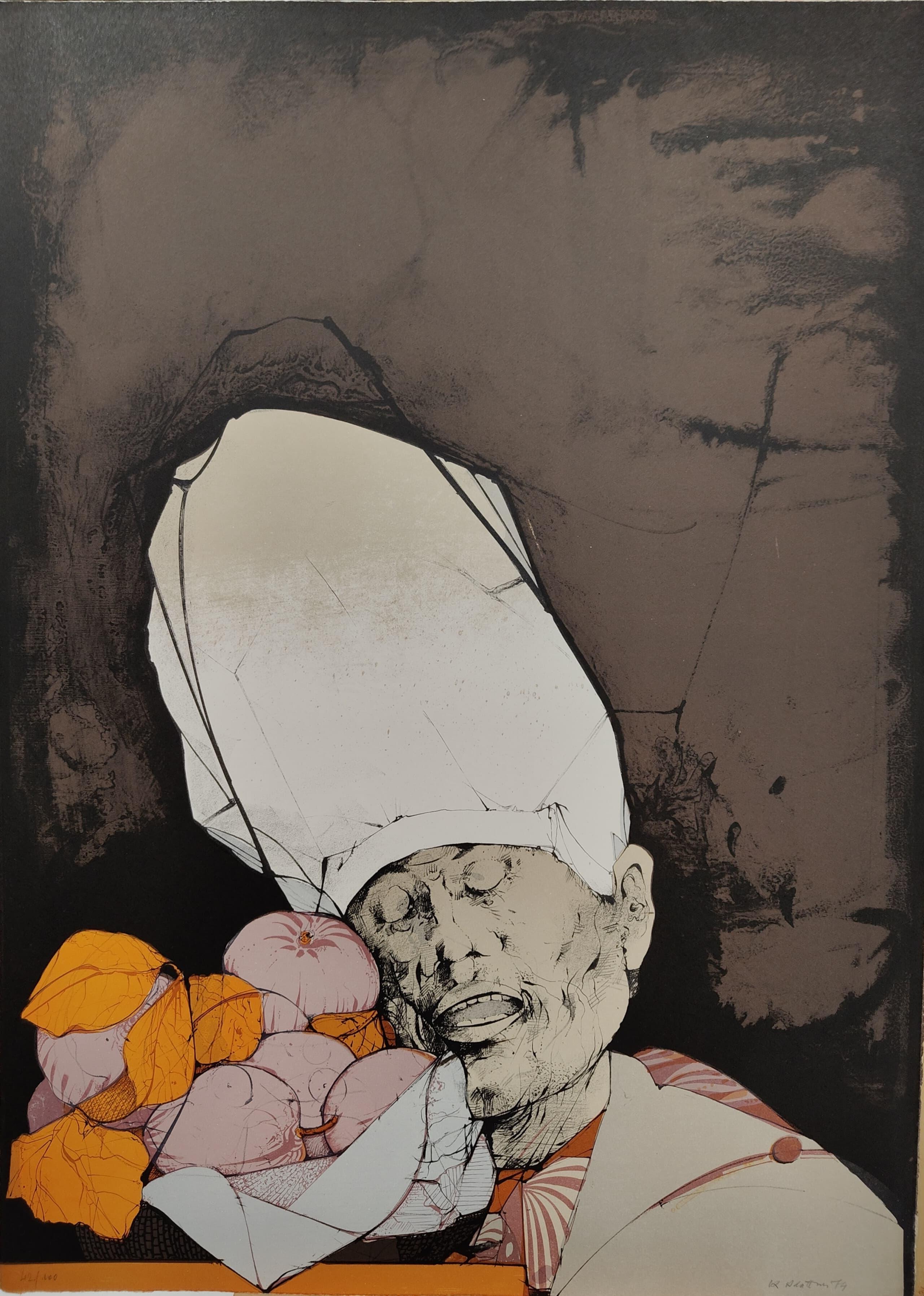 Satz von 6 Lithographien von Karl Plattner 