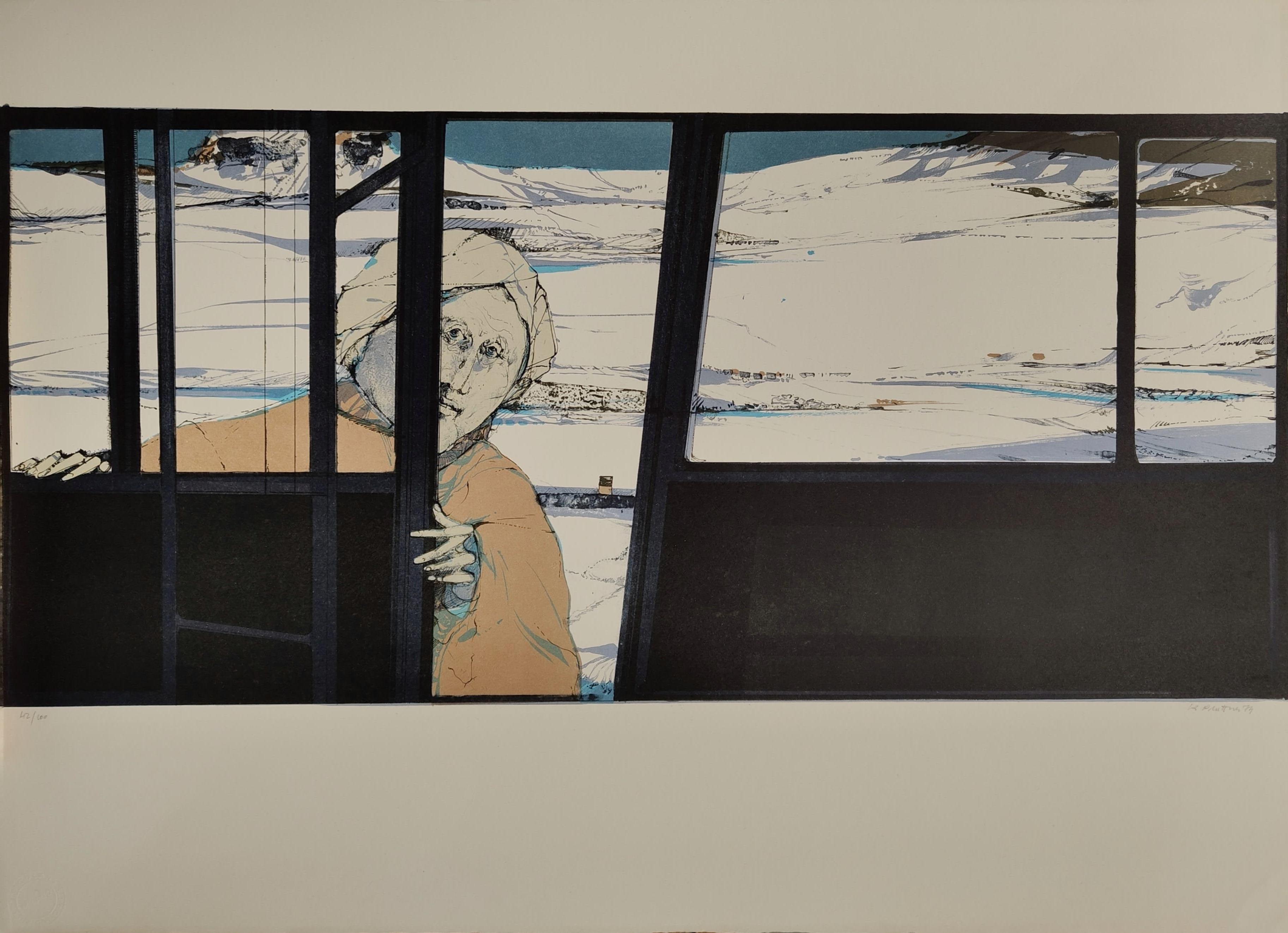 Satz von 6 Lithographien von Karl Plattner 