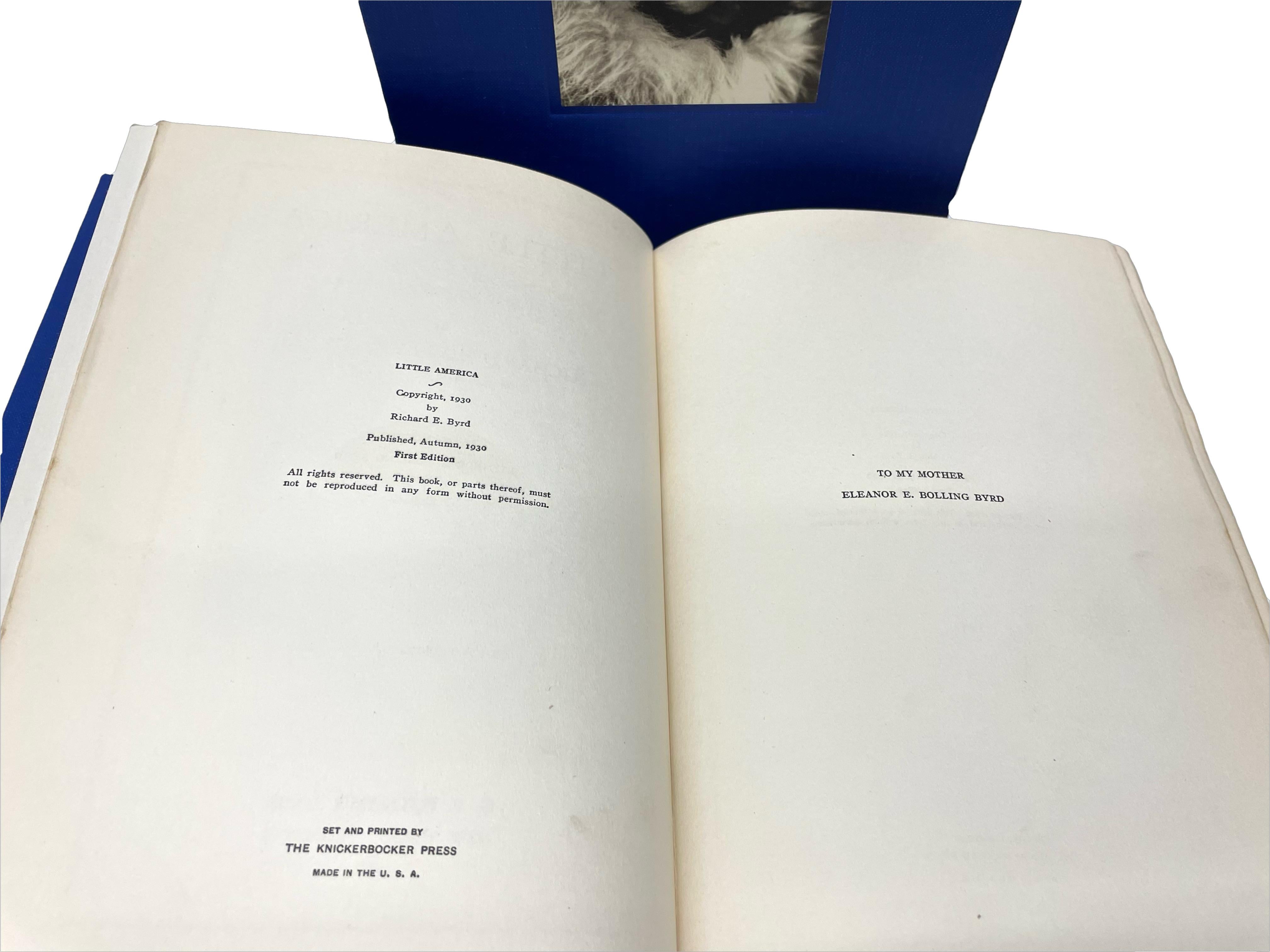 Petite Amérique de Richard E. Byrd, première édition, 1930 Bon état - En vente à Colorado Springs, CO