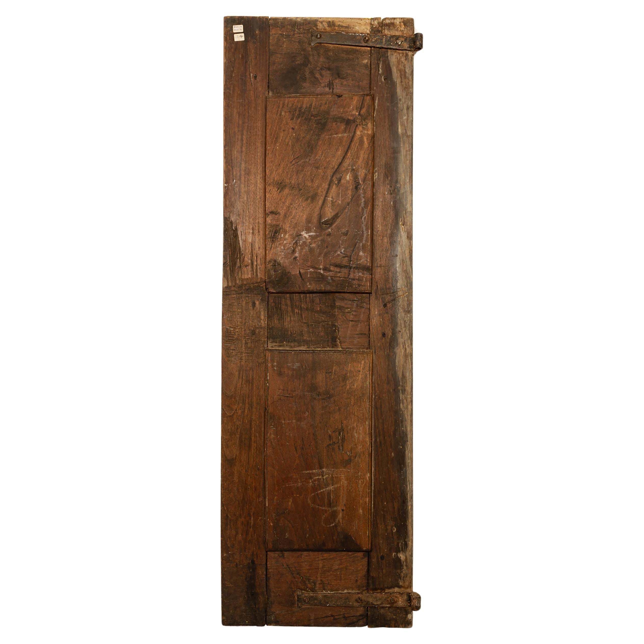 International Style Wooden Panel with Little Ancient Italian Door For Sale