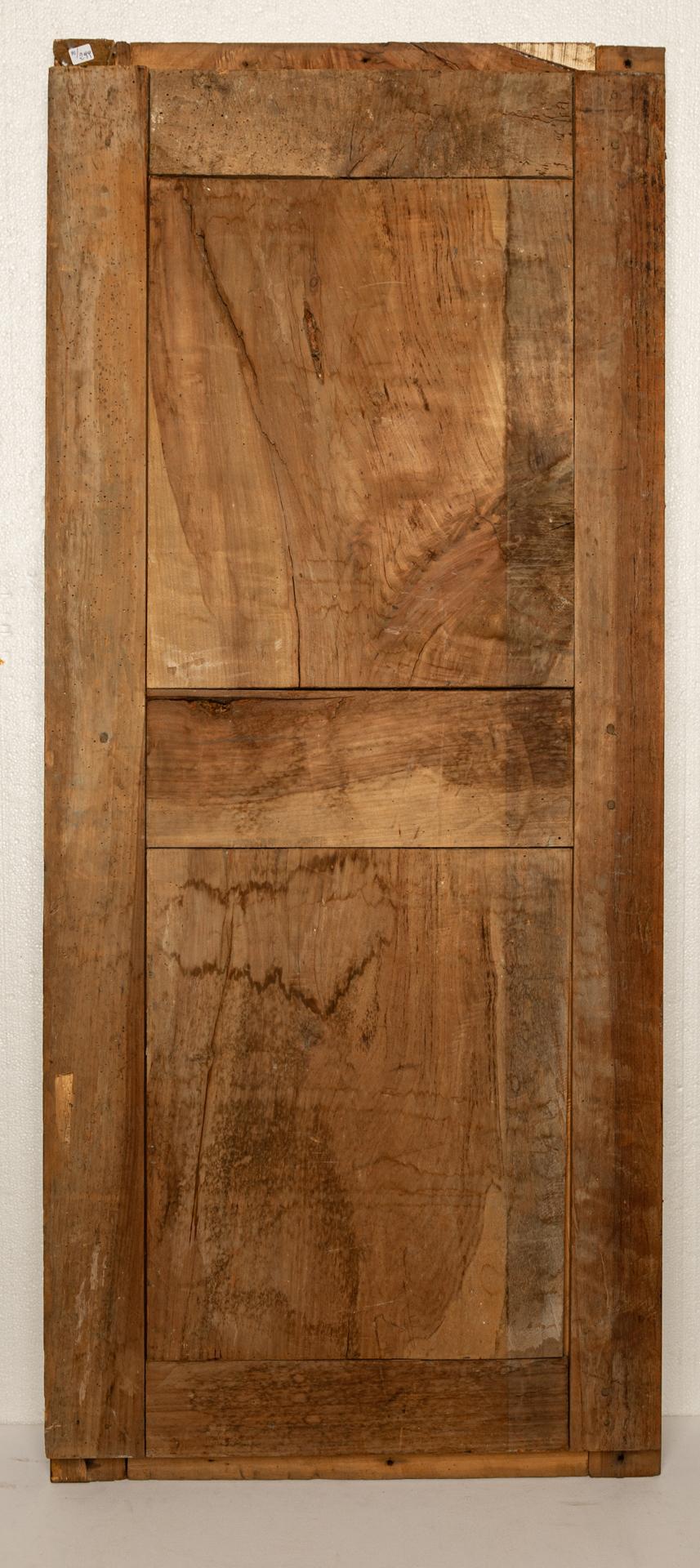 Hand-Crafted Wooden Panel with Little Ancient Italian Door For Sale