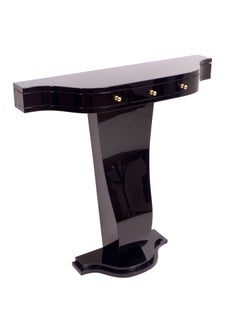 Little Art Deco Style Console Table in Black Piano Lacquer Made in Germany