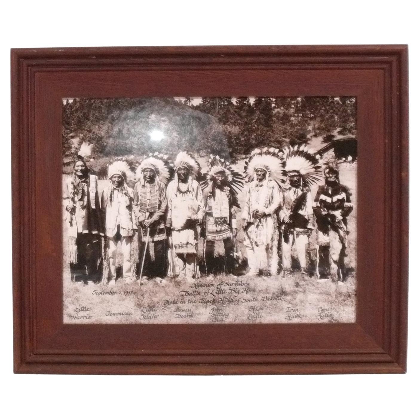 Little Bighorn Survivors Photograph by Bill Groethe American Indians  For Sale