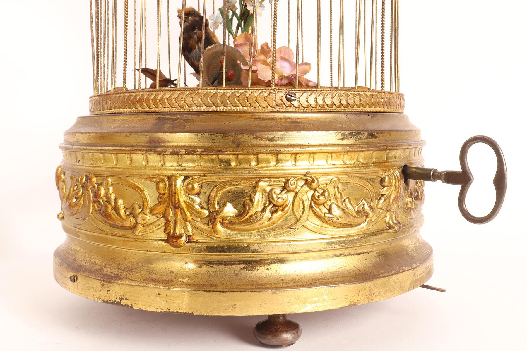 Little Birds Automatons Singer in a Gilded Cage by Bontems, France, 1890 1
