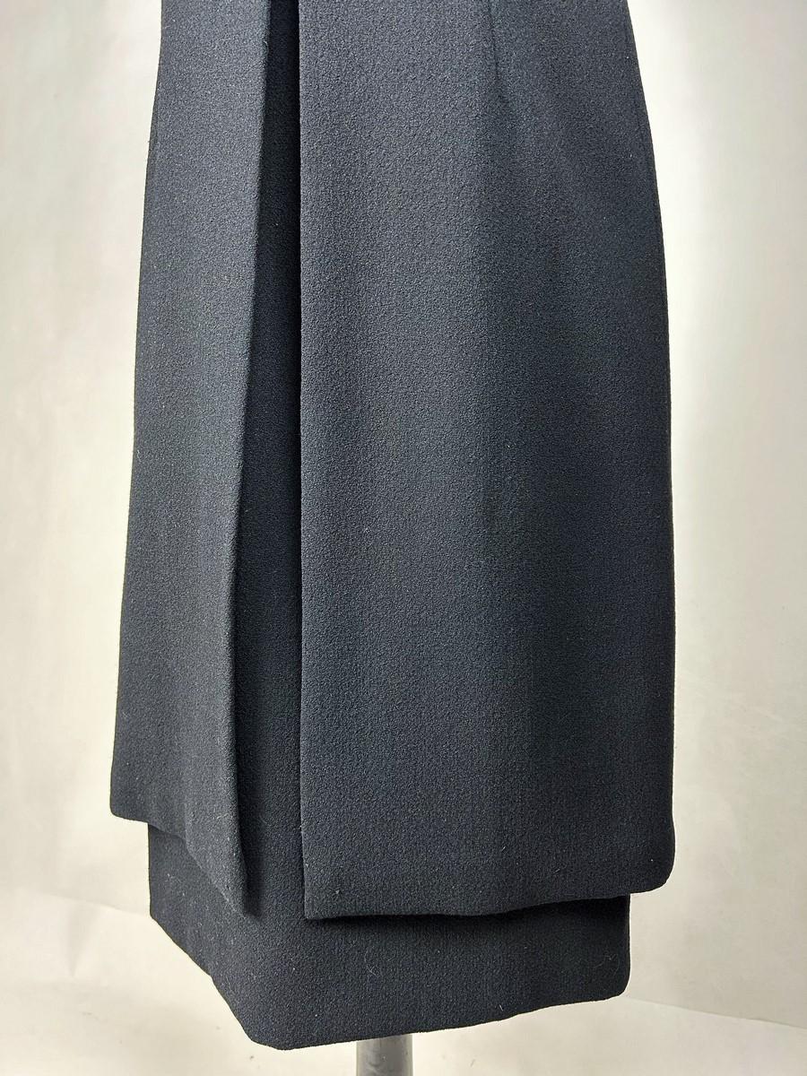 Little black dress by Yves Saint Laurent Couture - Paris Circa 1964-1965 For Sale 5