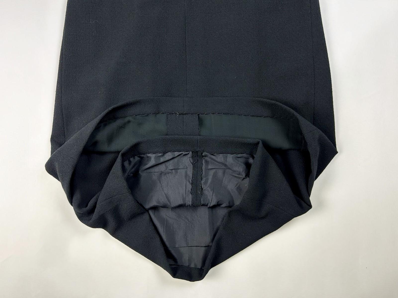 Little black dress by Yves Saint Laurent Couture - Paris Circa 1964-1965 For Sale 7