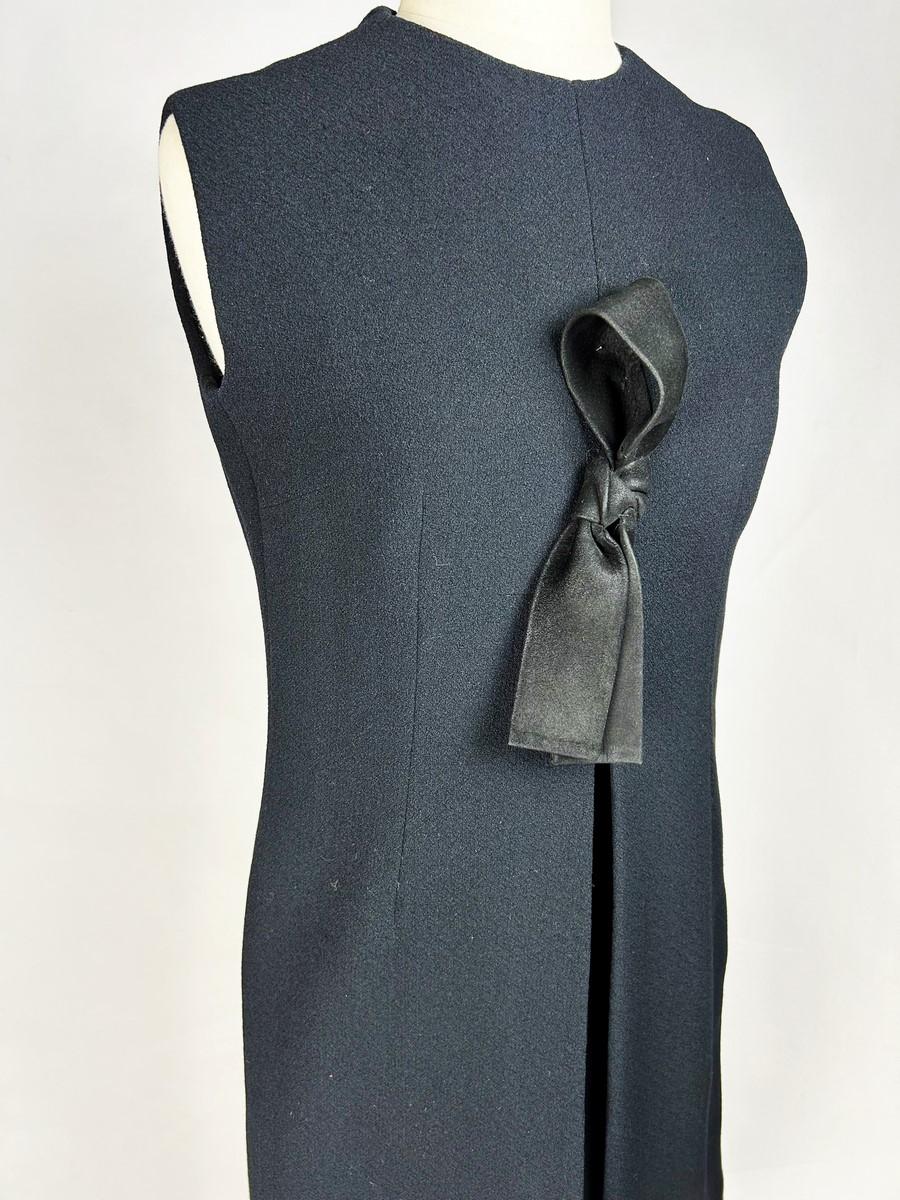 Black Little black dress by Yves Saint Laurent Couture - Paris Circa 1964-1965 For Sale