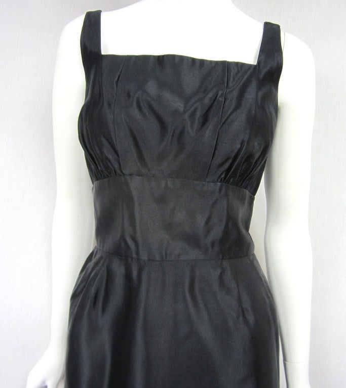 Little Black Dress Taffeta 1960s w/  Bolero Jacket Tina Rose  For Sale 1