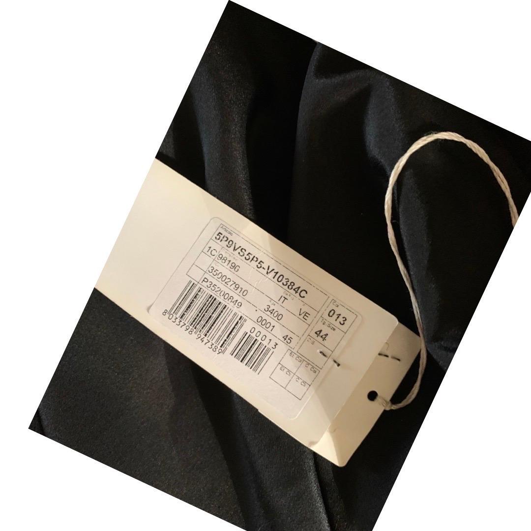 Kleines schwarzes Kleid Valentino Roma Drapierte Vorderseite Chemise, Italien NWT Größe 8 im Angebot 5
