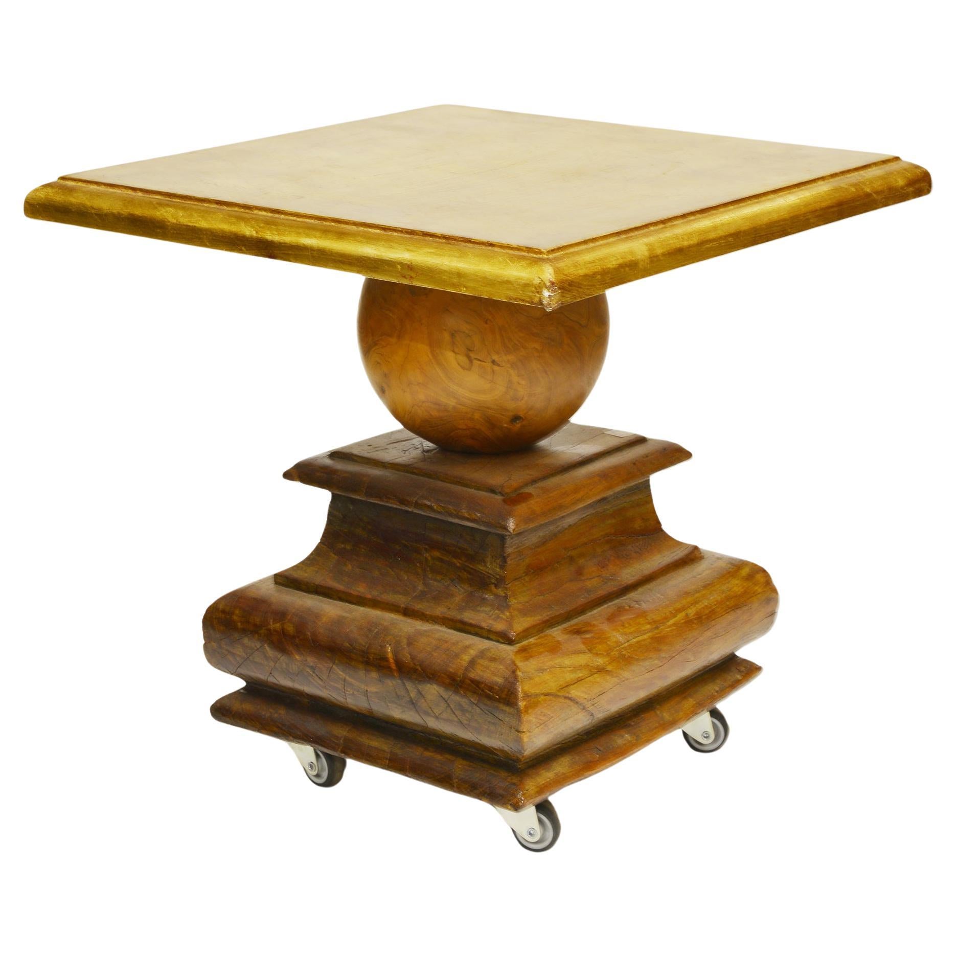 Table basse avec plateau doré Excellent état - En vente à Alessandria, Piemonte