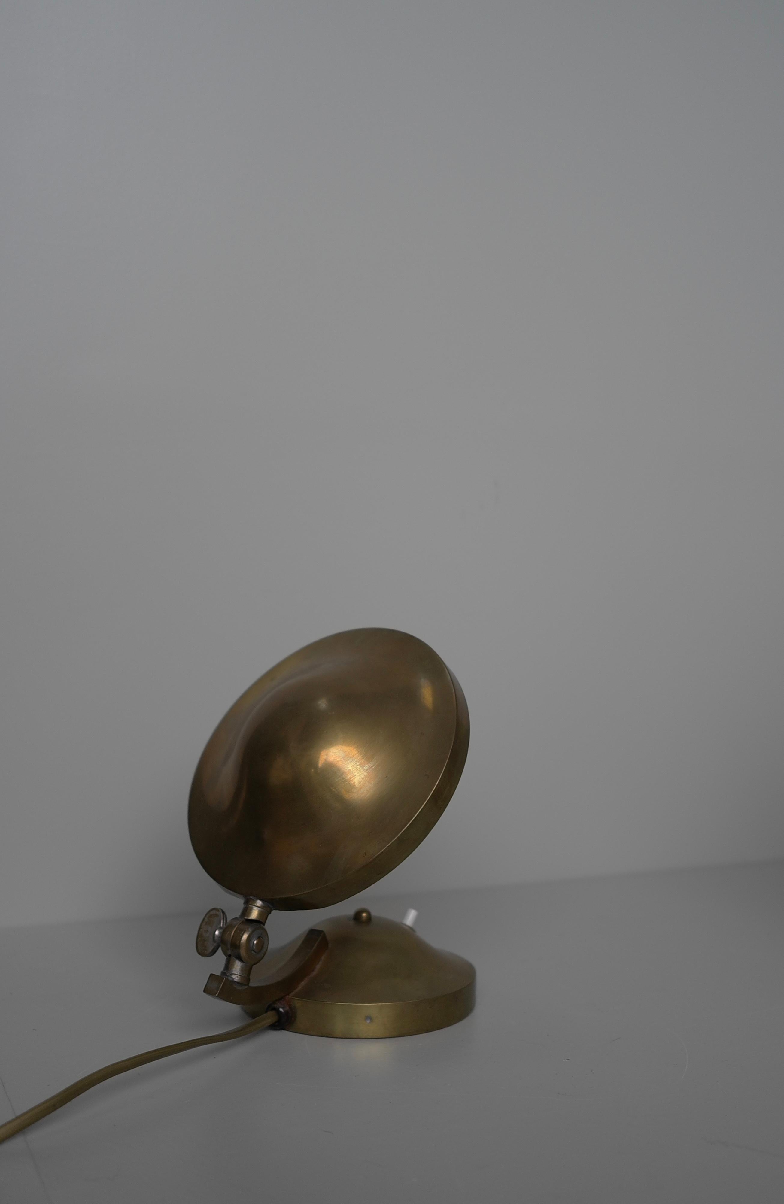 Little Copper Gem, Art Deco Copper foldable table lamp 1930's