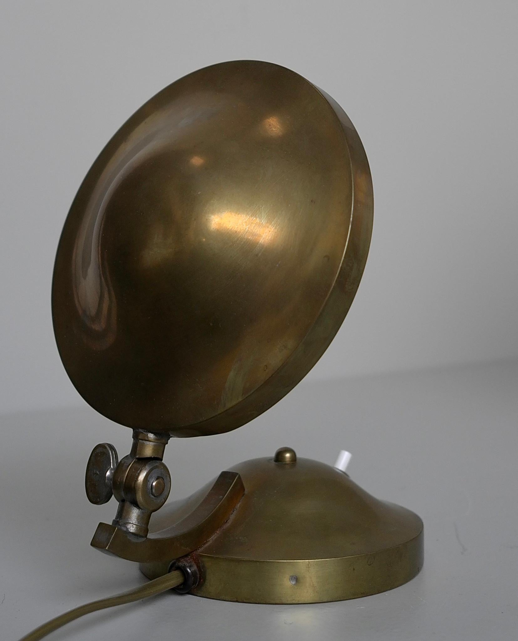 Little Copper Gem, Art Deco foldable Copper table lamp 1930's For Sale 2
