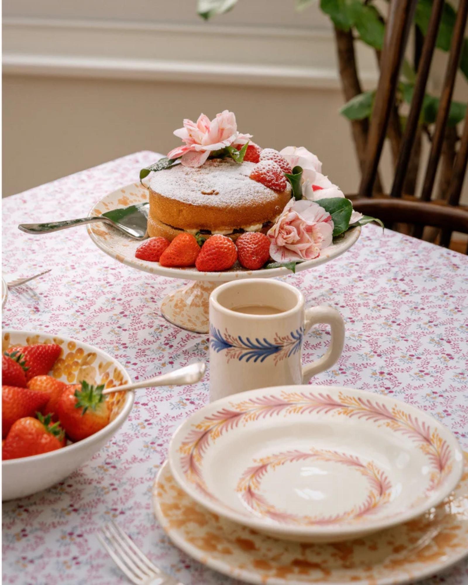 Italian Little Flower Tablecloth For Sale