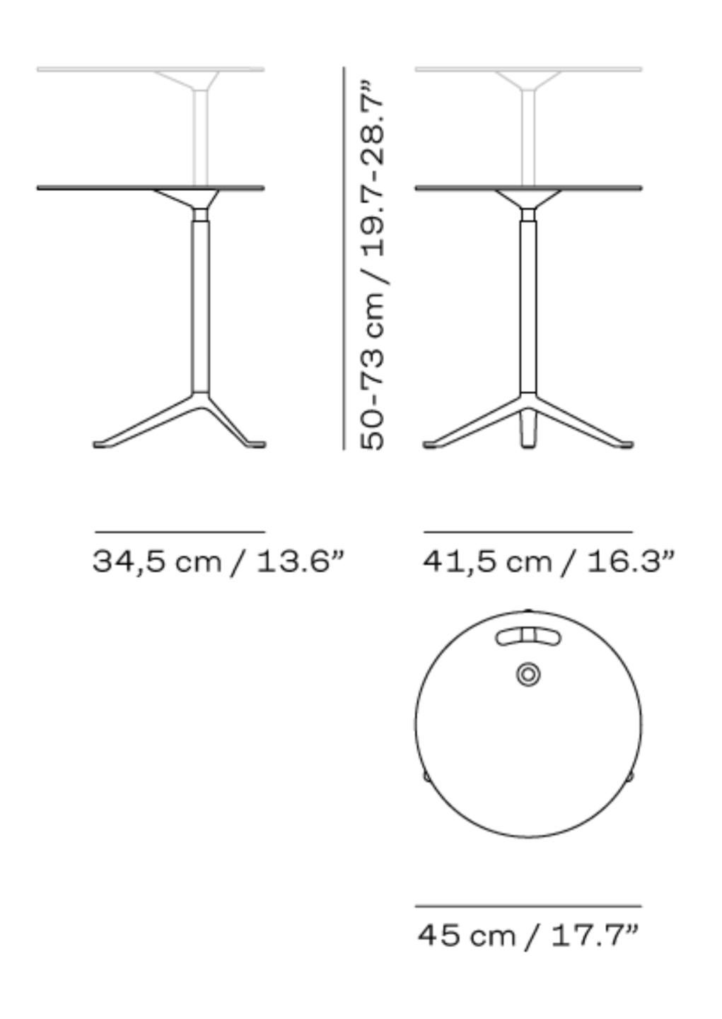 Mid-Century Modern Little Friend KS11 Height-Adjustable Table, Fritz Hansen, Walnut, Denmark.