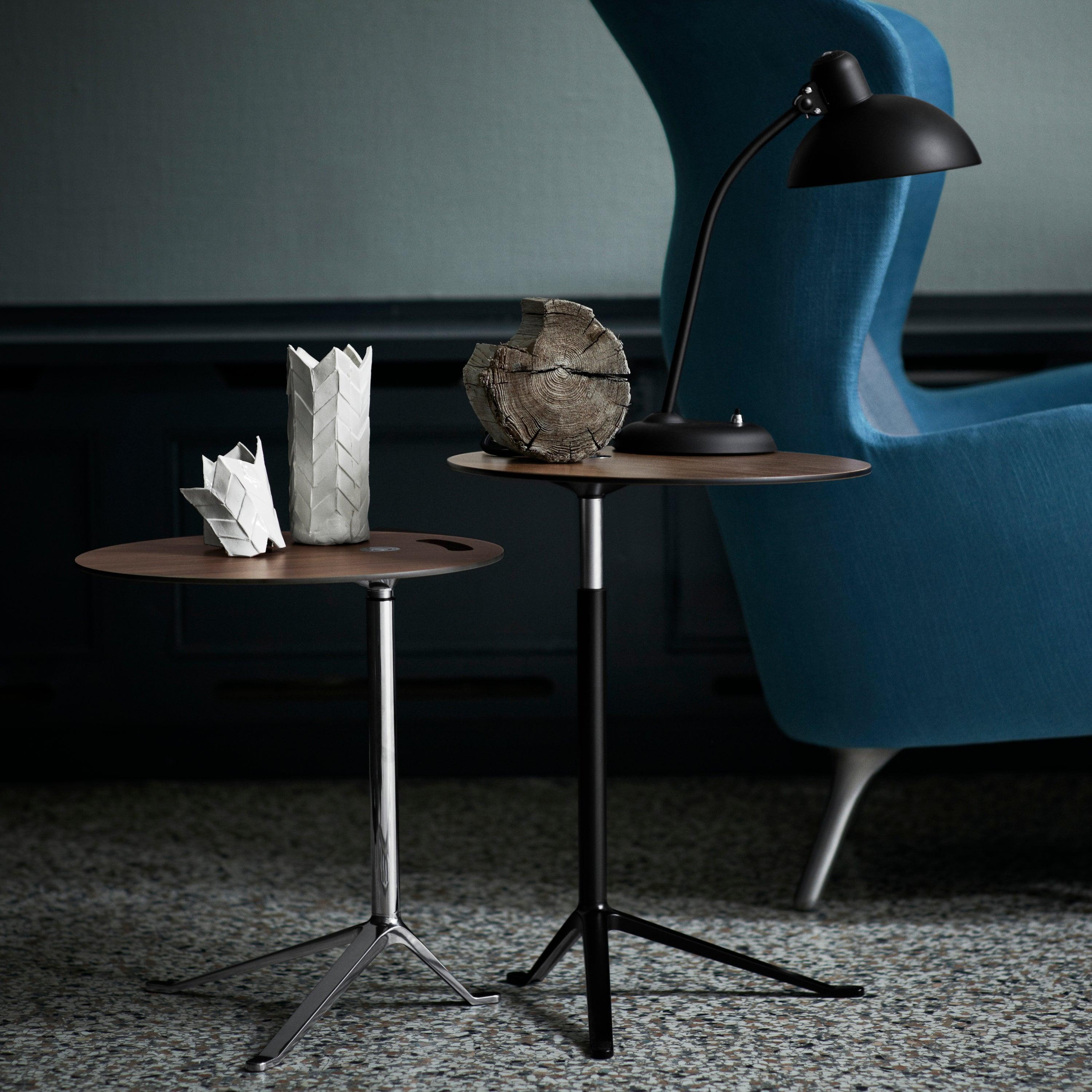 Danish Little Friend KS11 Height-Adjustable Table, Fritz Hansen, Walnut, Denmark.
