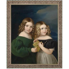 Little Friends, after Oil Painting by Neoclassical Revival Artist Franz Eybl