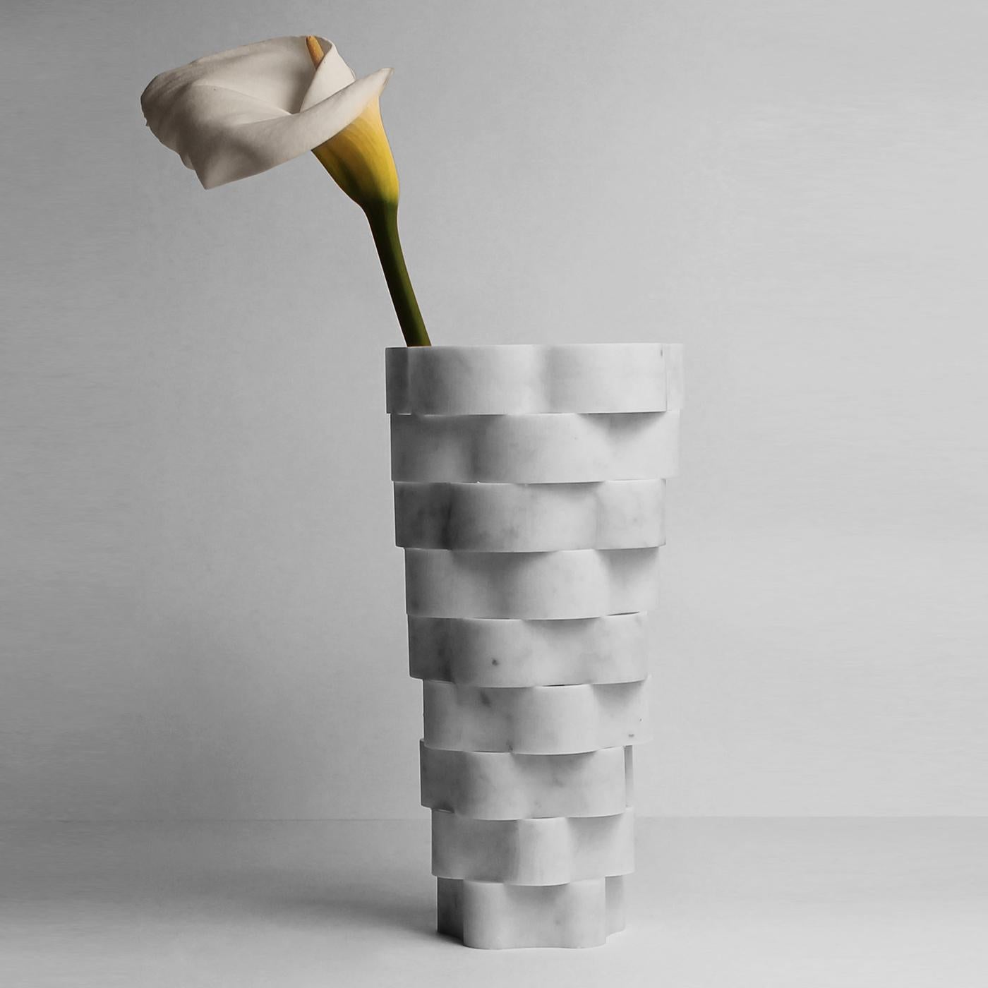 Modern Little Gerla N°2 Marble Vase by Paolo Ulian
