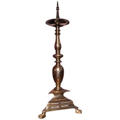 Little Gilt Bronze Tripod Candle Spike
