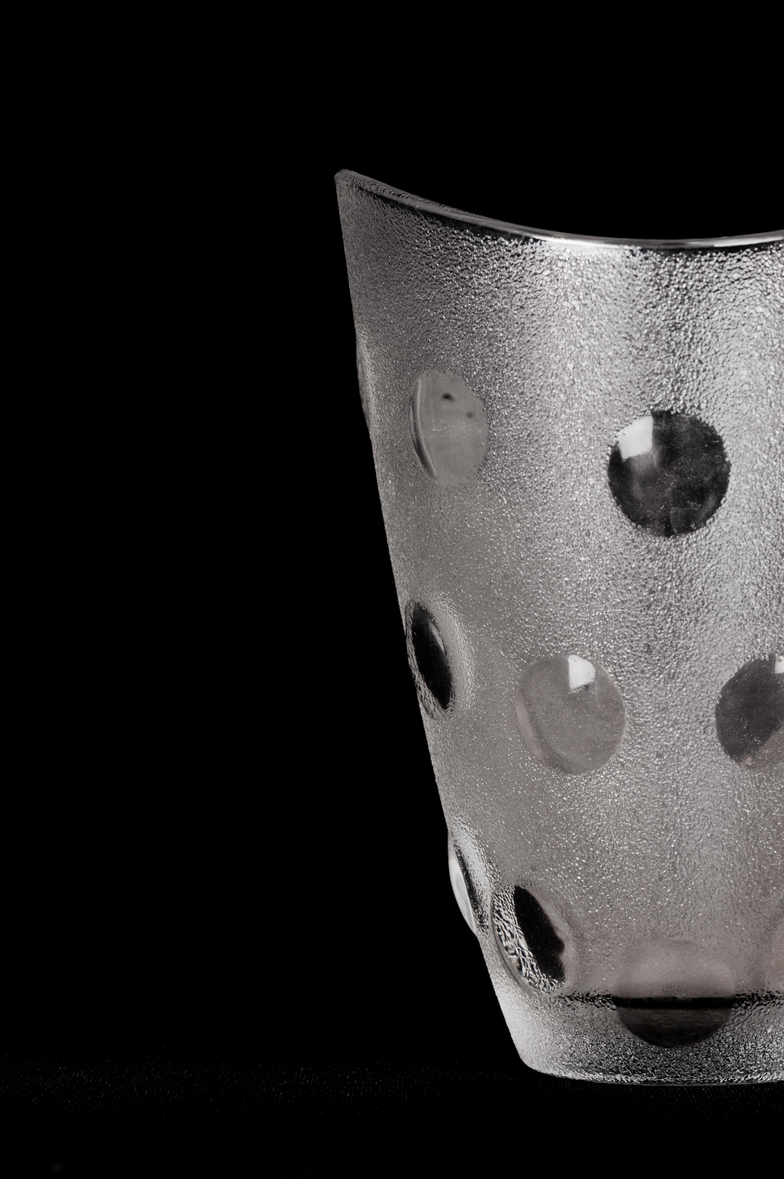 Italiano Piccolo vaso di vetro, Italia, anni '70 in vendita