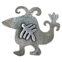 Little Jack, cast silver, pin, pendant, bird, dragonfly, Melanie Yazzie, sweet