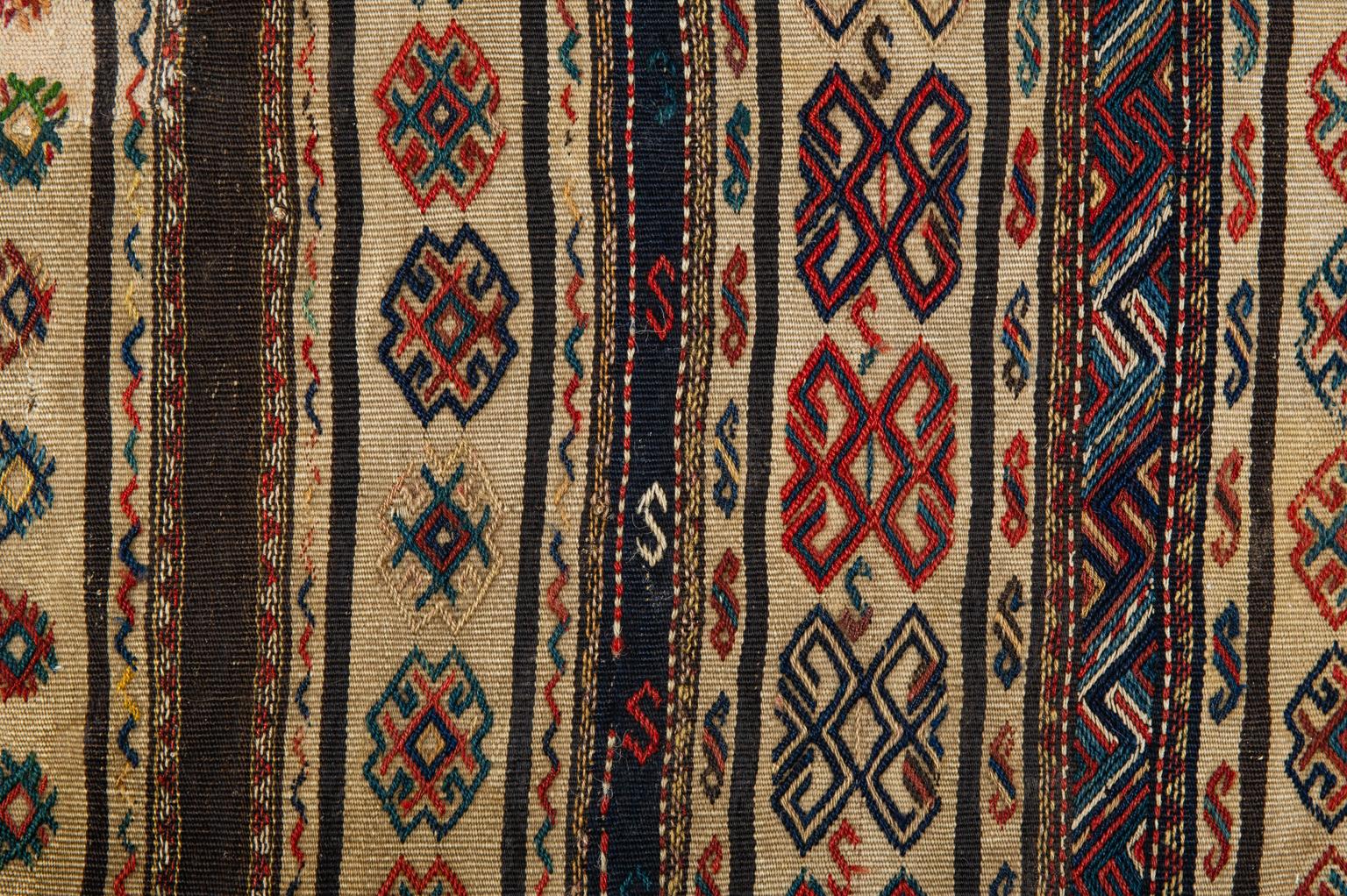 Wool Little Kilim Kurdestan Antique For Sale