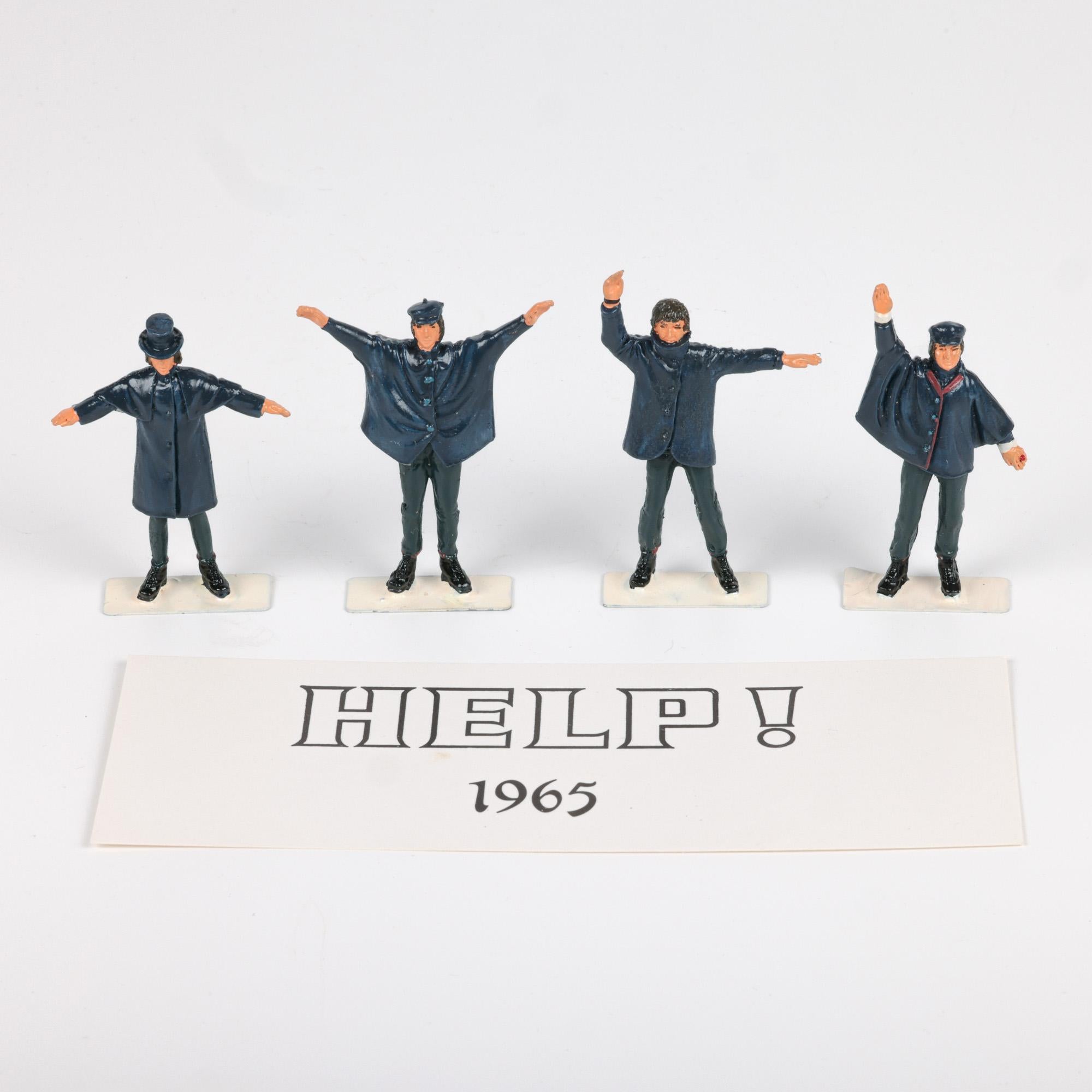 British Little Lead Soldiers Beatles Help! Original Boxed Set Figures 1965