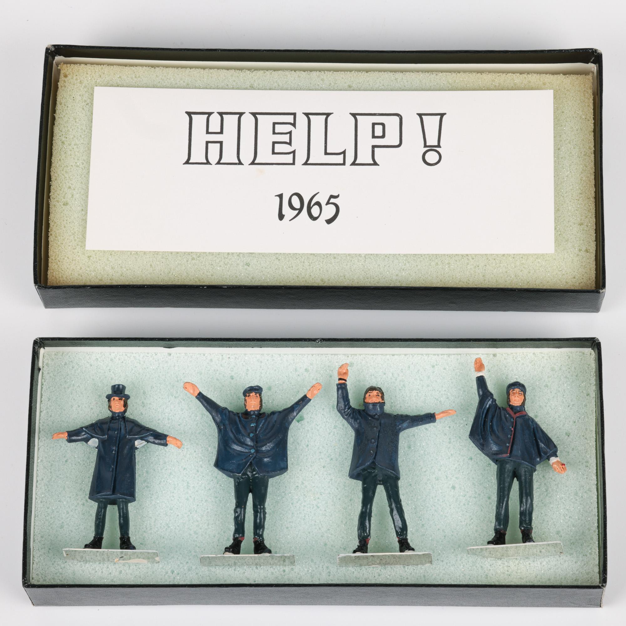 Hand-Crafted Little Lead Soldiers Beatles Help! Original Boxed Set Figures 1965