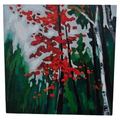 Little Maple, Oil on Wood, 2024