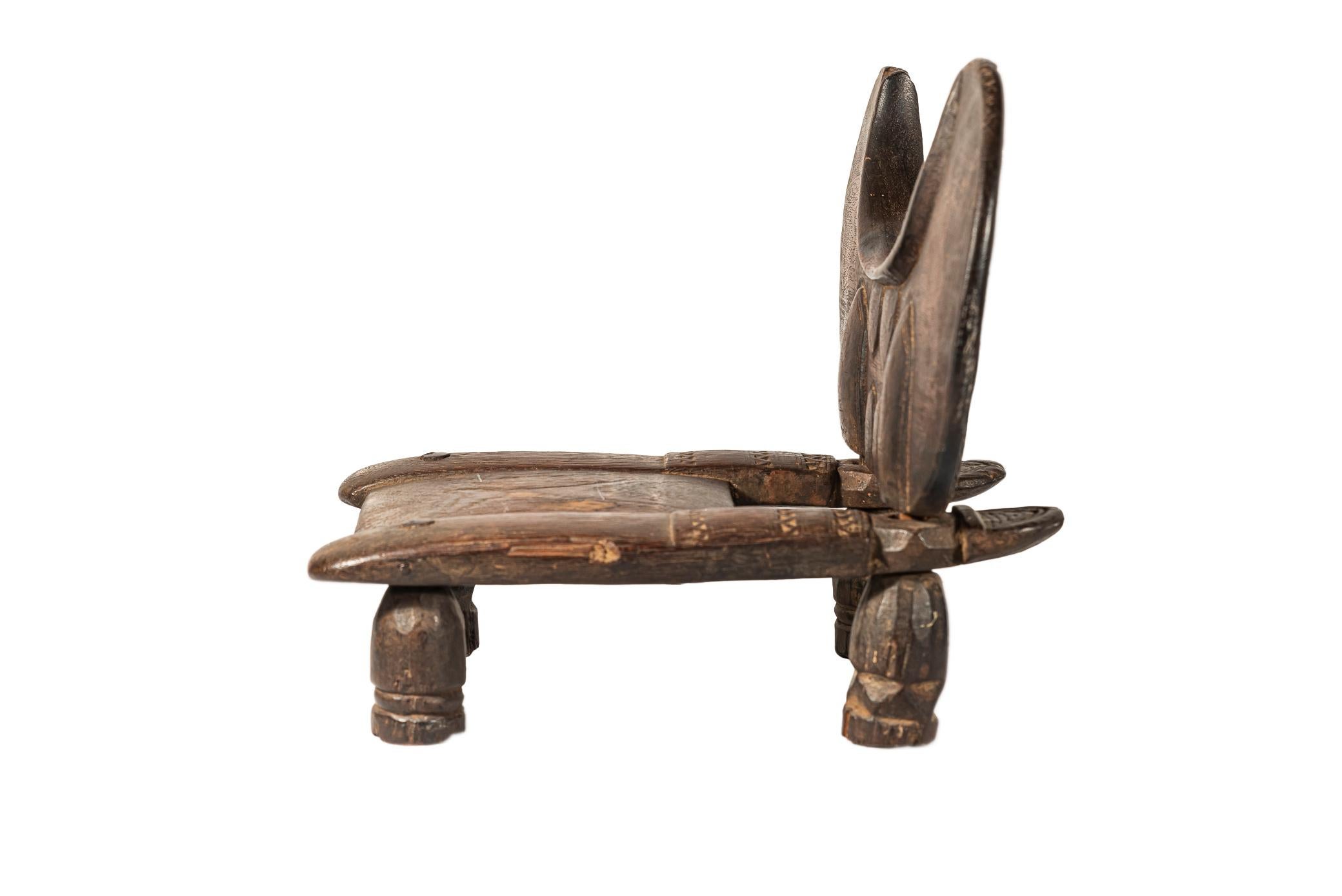 Tribal Little Mendé Chair, Sierra Leone, Early 20th Century