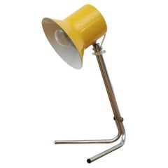 Little Mid-Century Hala (attr) Yellow and Chrome Table Lamp