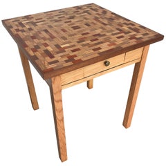 Little Parquet Top Game or Dining Table