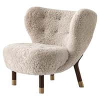 Little Petra Lounge Chair in Sheepskin with Oak Frame by and Tradition ...
