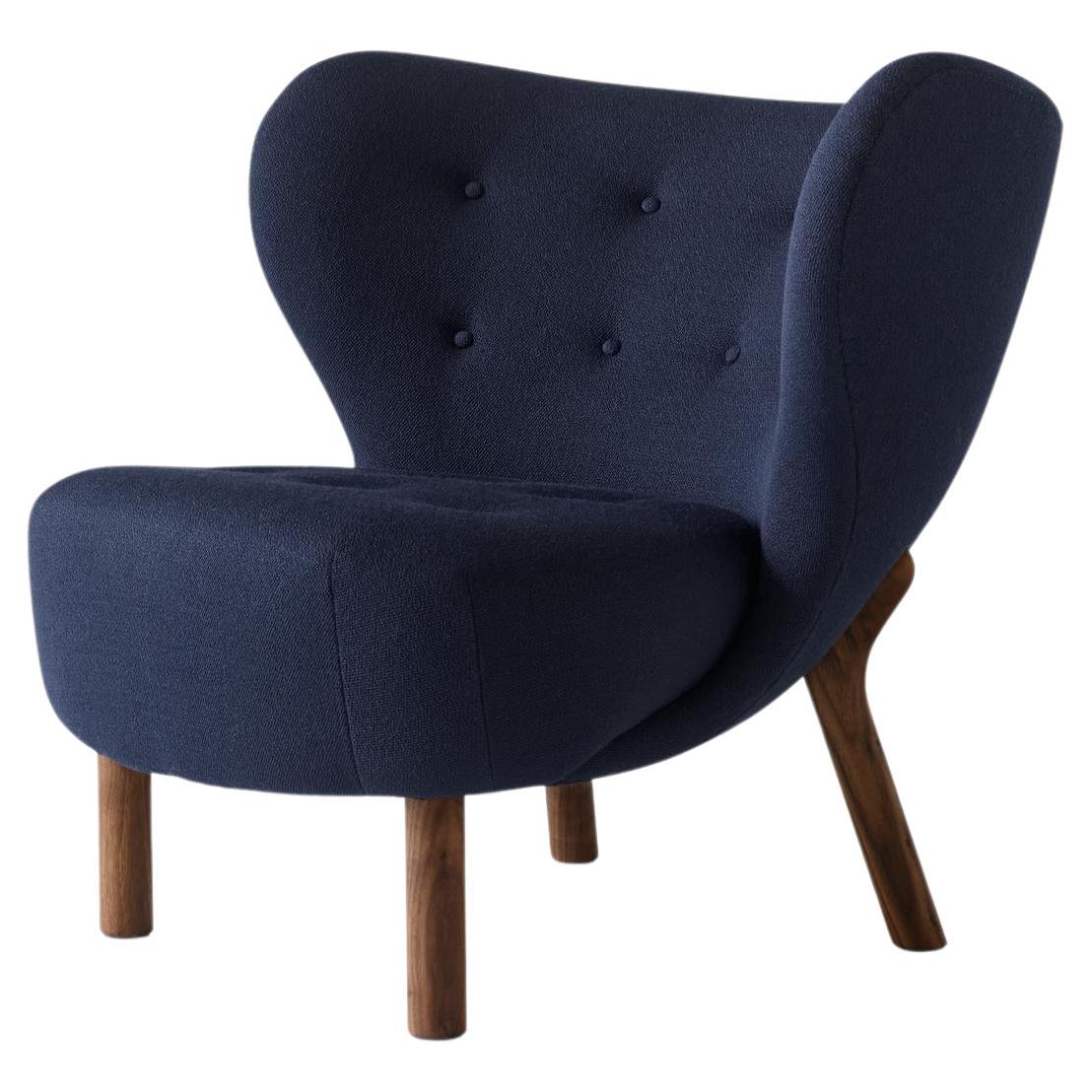 Little Petra Lounge Chair, in Kvadrat Vidar 554 & Walnut by Viggo Boesen for &T