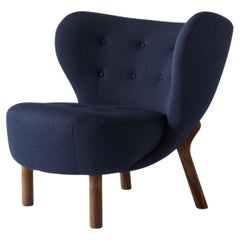 Little Petra Lounge Chair, in Kvadrat Vidar 554 & Walnut by Viggo Boesen for &T