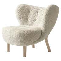 Little Petra Lounge Chair in Sheepskin with Oak Frame by and Tradition ...