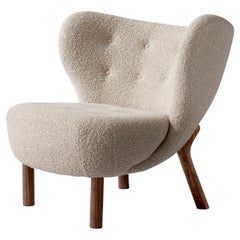 Little Petra VB1 Lounge Chair in Walnut & C.O.M 'Customer's Own Material' for &T