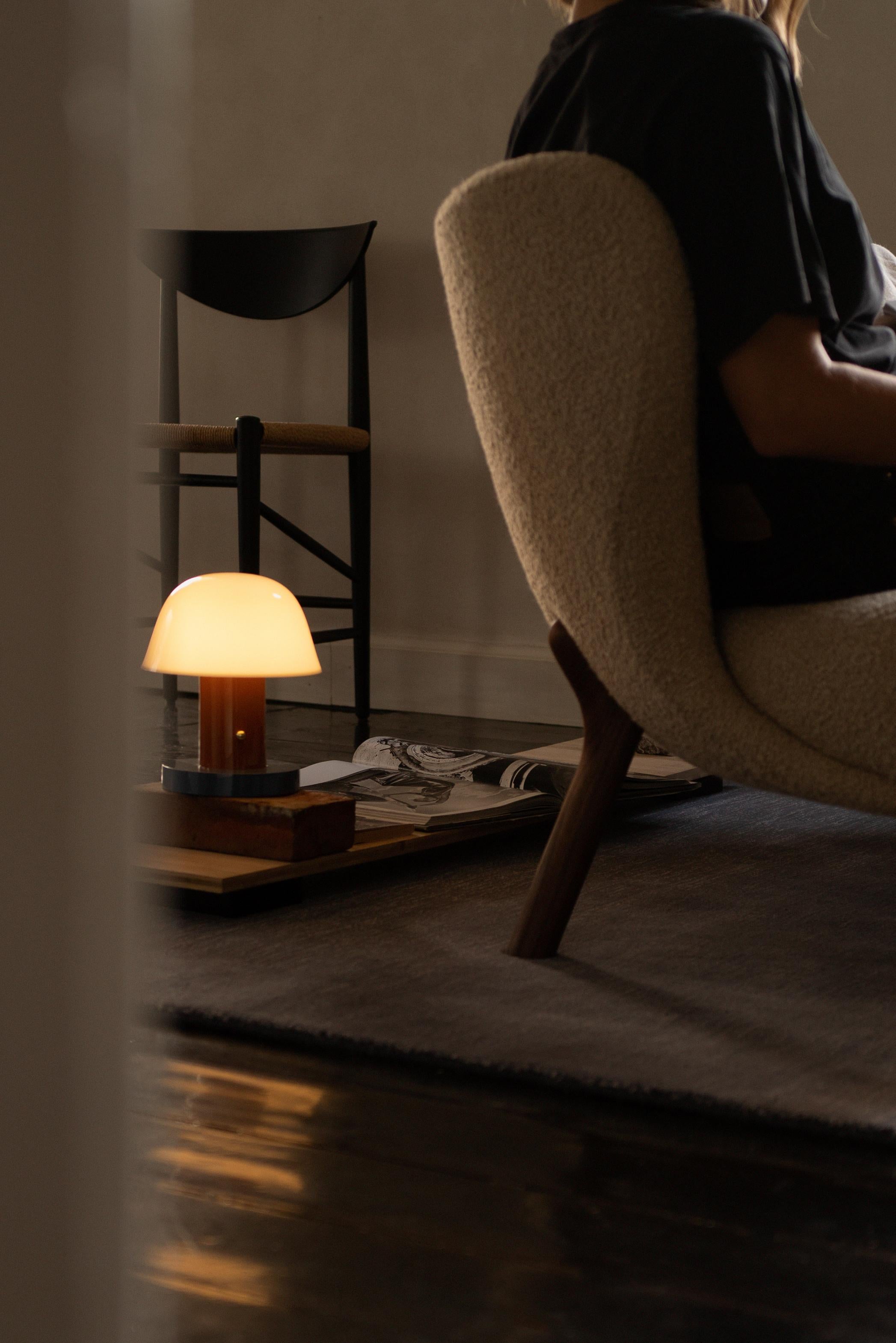 Kleiner Petra VB1 Loungesessel und Hocker aus Nussbaum/COM (Kustomer's Own Material) für &T im Angebot 2