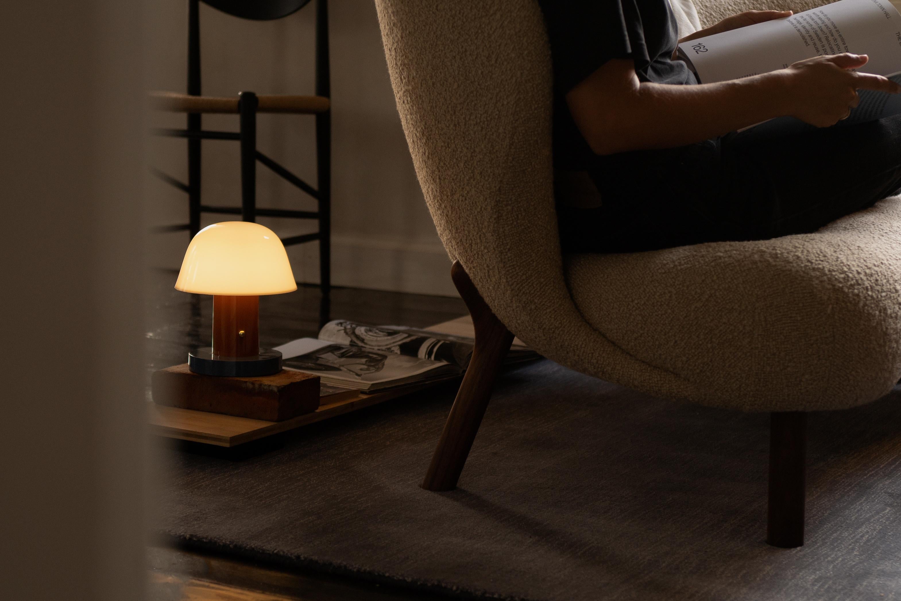 Kleiner Petra VB1 Loungesessel und Hocker aus Nussbaum/COM (Kustomer's Own Material) für &T im Angebot 1