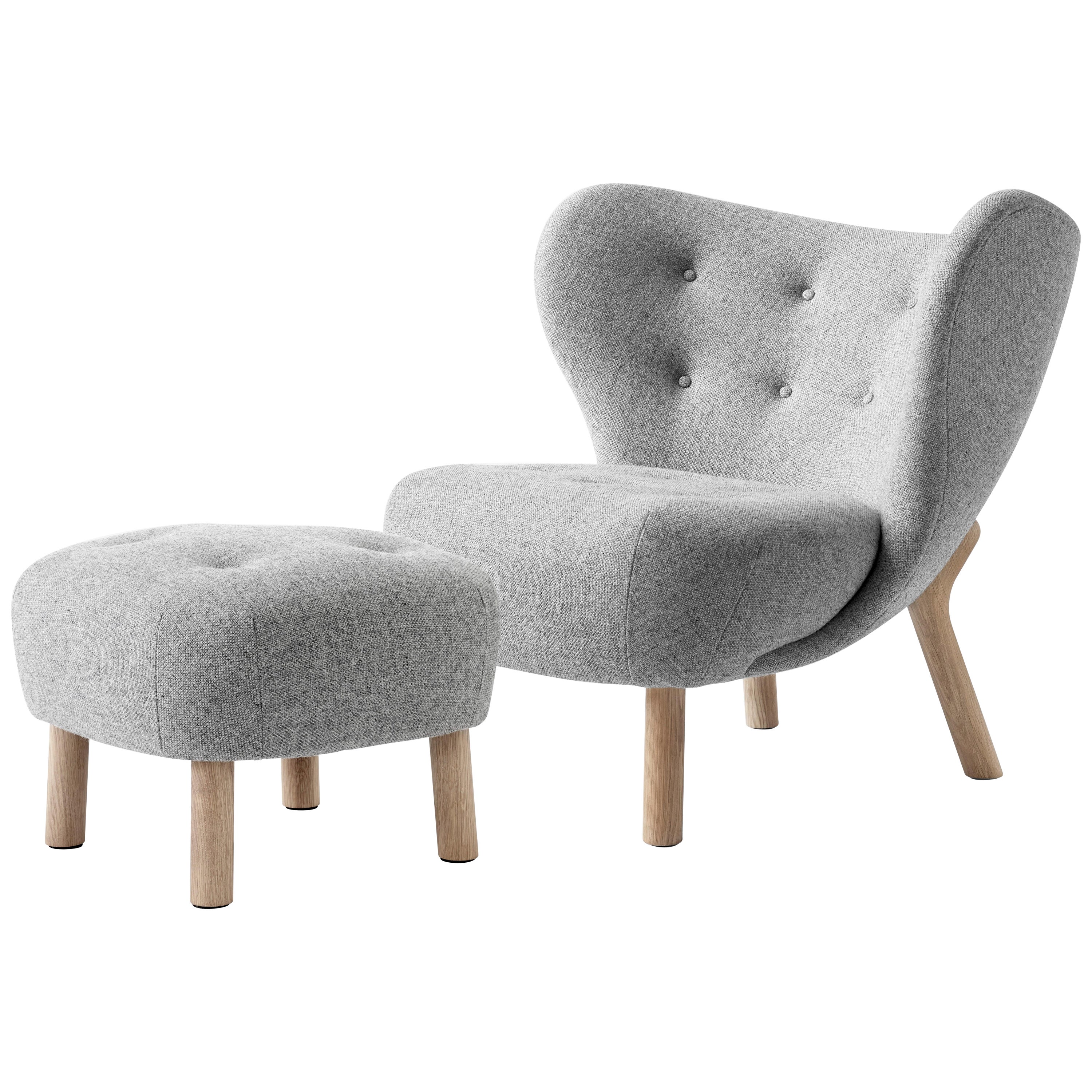 Little Petra VB1 & Pouf in Oak & All Colors Hallingdal 'Customer's Choice' for&T For Sale