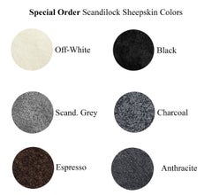 Little Petra VB1 & Pouf in"Special Order"Sheepskin Colors& Oak for &Tradition