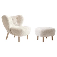 Little Petra VB1 & Pouf in"Special Order"Sheepskin Colors& Oak for &Tradition