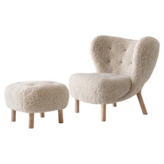Little Petra VB1 & Pouf in"Special Order"Sheepskin Colors& Oak for &Tradition
