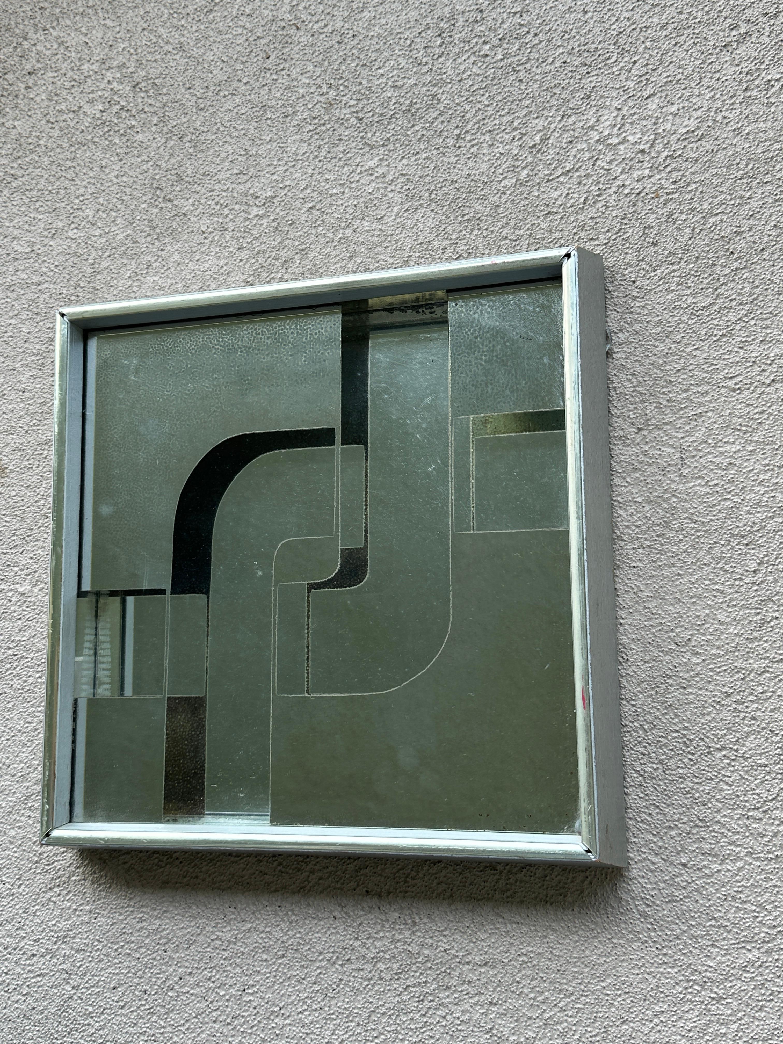 Modern Little Pop Art Mirror in the style of Verner Panton For Sale