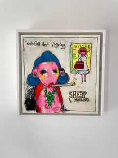 Ewe Call that Vogueing - acrylique et graphite sur carton
