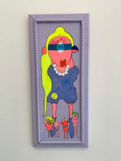 Furla and Friends - Acrylic on Cardboard