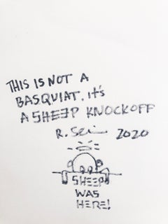 It's a Knockoff - Basquiat  acrylic on paper