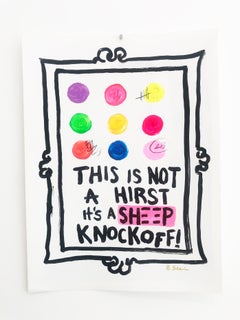 It's a Knockoff - Damien Hirst  acrylic on paper