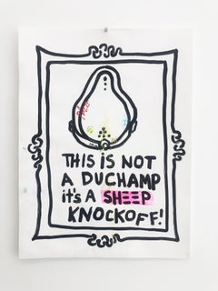 It's a Knockoff - Duchamp   acrylic on paper